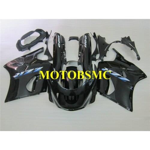 Custom Fairing kit for KAWASAKI Ninja ZZR1100D 93 00 01 03 ZZR 1100 ZX11 1993 2001 2003 ABS Gloss black Fairings set+Gifts KW19