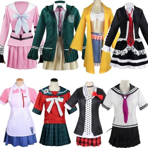 Danganronpa Yasuhiro Taeko Enoshima Junko Nanami ChiaKi Mikan Tsumiki Mioda Ibuki Miu Iruma Harukawa Maki Cosplay Women JK Suit
