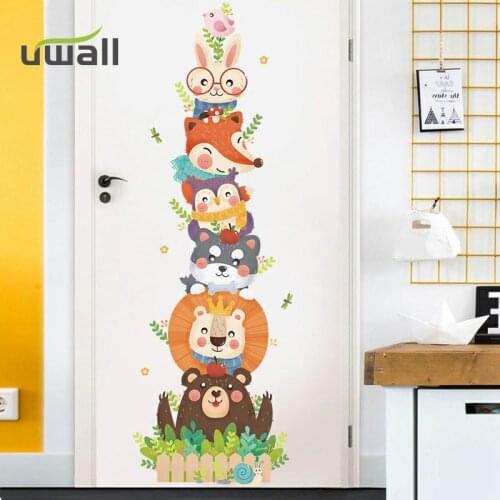 Creative Cute Cartoon Wall Sticker Baby Bedroom Wall Decor Home Decor Stickers Kids Room Decoration Door Self-Adhesive Stickers