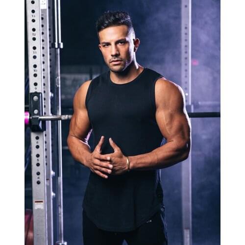 Tank Tops Men Singlet Bodybuilding Muscle Shirt Woukout Fitness Clothing Men Vest Mens Tops