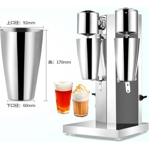 Mini home use double head milk shake making machine small milkshake mixer commercial fruit milkshake mixing blender ZF