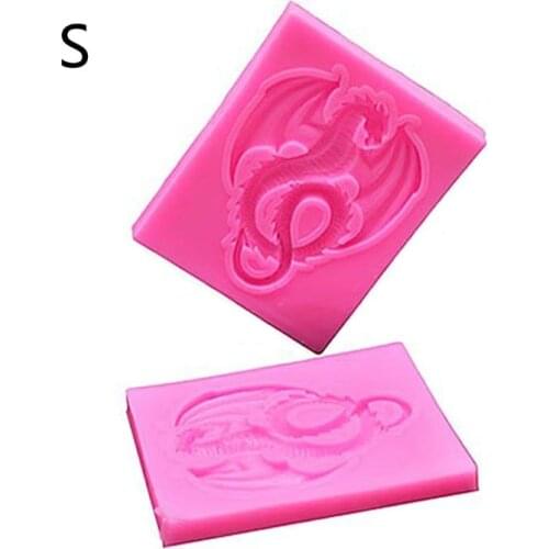 N0HE Handmade Flying Dragon Mold Silicone Fondant Animal Fiery Dragon Mold Resin Candy Chocolate Mold Jewelry Making Tools