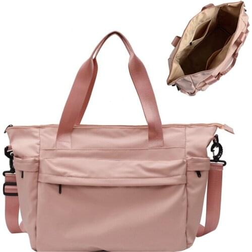 Fitness Yoga Pack Pink Large Weekend Travel Duffle Bag for Women Sports Gym Bag Accessories Men Training Fitness Blosa