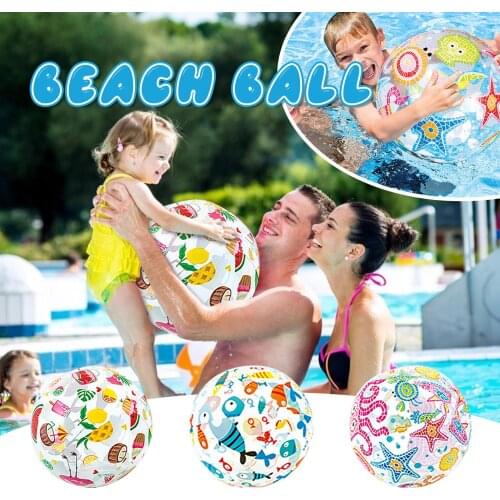 Inflatable Beach Ball Classic Rainbow Color Birthday Pool Party Favors Summer Water Toy Fun Play Beachball Game for Kids Gifts