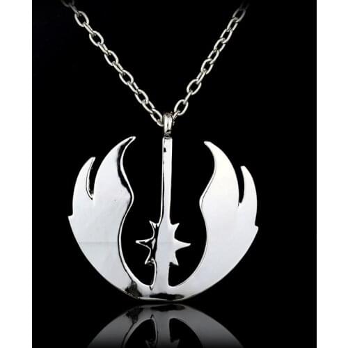 Dongsheng New Star Wars Logo Jedi Knight Pendant Charm Necklace Chain Jewelry Gift