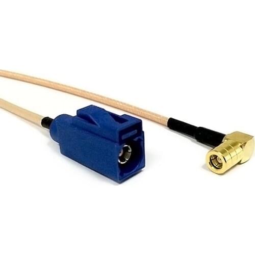 New SMB Female Right Angle Switch FAKRA Connector RG316 Wholesale Fast Ship 15CM Adapter