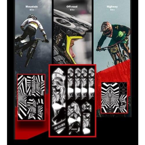 Reflective Fork Stickers MTB Road Bike 3D Protective Film Anti-slip Scratch Bicycle Protector Accessory High Quality and New