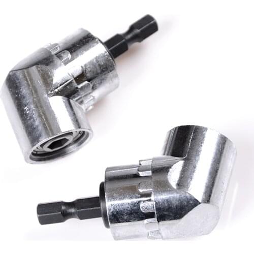 105 Degree Right Driver Angle Extension Drilling Shank Screwdriver Magnetic 1/4 Inch Hex Drill Bit Socket Adaptor Sleeve Holder