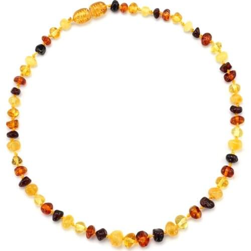Amber Teething Necklace for Baby - No invoice, no price, no logo - 7 Sizes - 10 Colors - Ship from CN