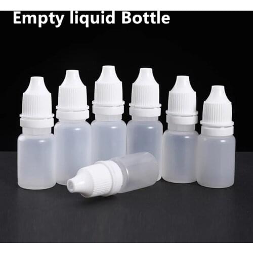 Empty 10ml plastic dropper bottles for Liquid Oil dispenser bottle soft storage container 10PCS/lot