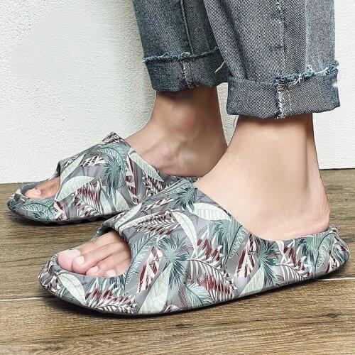 ZOU Men for Slippers 2021 new fashion Summer Indoor Platform Slippers Non-slip Bathroom slippers Outdoor Home Sandals Slides men