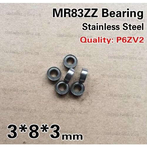 [SMR83ZZ-P6]Free Shipping 10pcs stainless steel R-830ZZY03 ball bearing SMR83ZZ dental micro bearing 3mm*8mm*3mm