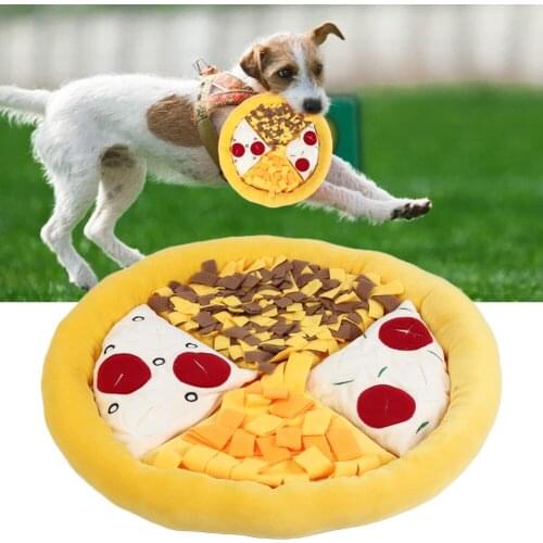 Pet Dog Sniff Pad Smell Training Pizza Shape Pets Cushion Machine Playing Mat Washable Pet Sniff Mats