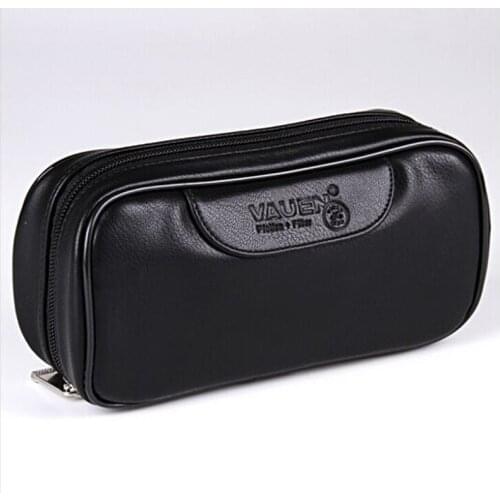 Nice Vauen Soft PU Leather Bag Clutch for 2 Pipes Portable Tobacco Smoking Pipe Case/Pouch Smoking Tools Accessories 2 Colors B1