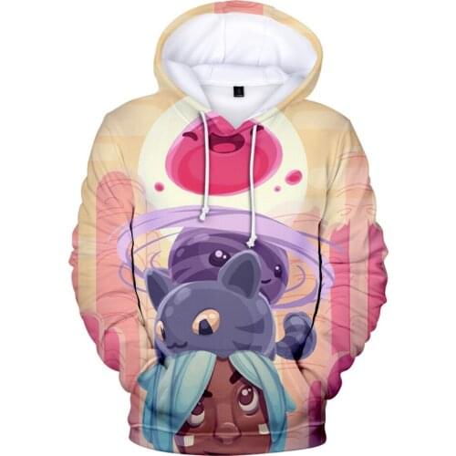 Anime Slime Rancher House Hoodie Kawaii 3D Sweatshirt Boy/girl Tracksuit Harajuku Streetwear Simulation Game Children Clothes