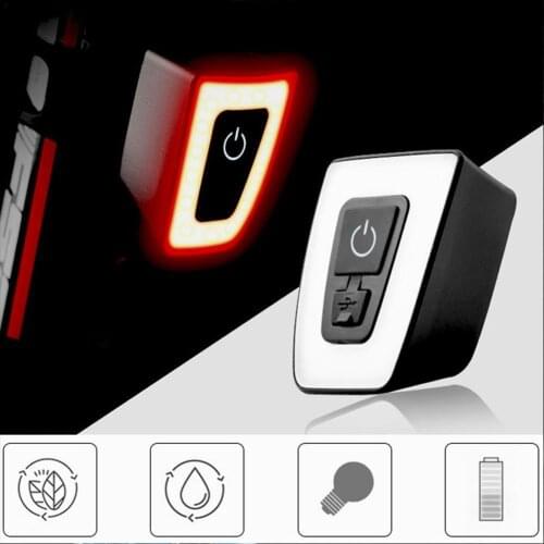 USB Bicycle Lights Bicycle USB Charging Warning Lights Portable Waterproof Marquee for Riding Night Riding Equipment