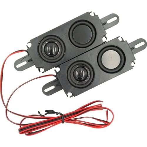 1 Pair 8ohm 5W Box loudspeaker For LCD TV advisement player Panel Speaker Amplifier audio frequency Output 100x45mm PH2.45