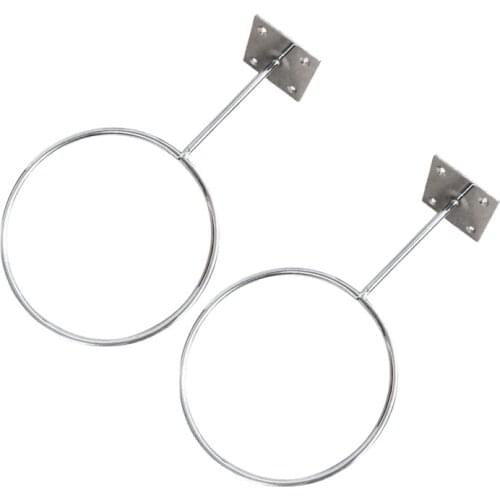 2 Pack Wall Mount Sports Ball Holder Display for Medicine Ball, Basketballs, Volleyballs, Soccer Storage Rack