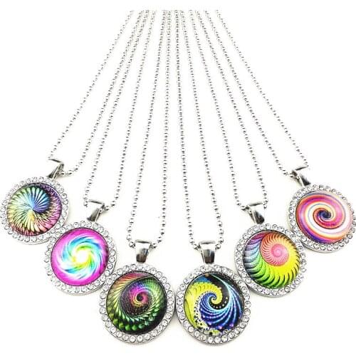 24pcs/lot Wave, Vortex National Style necklace for women sweater chain jewelry wholesale