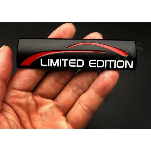 3D Metal Black Limited Edition Car Trunk Fender Emblem Badge Decal Sticker Sport