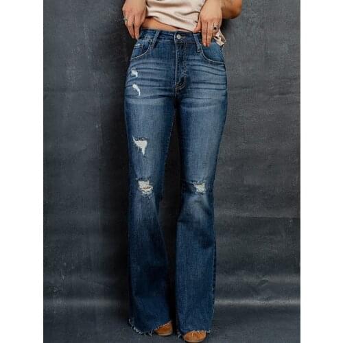 Bessmini Women's Flared Jeans