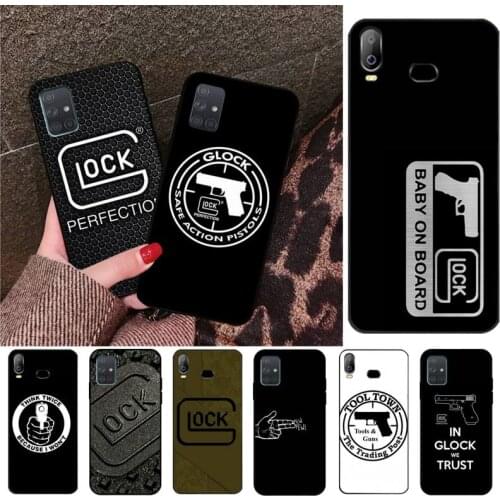 CUTEWANAN Glock Handgun Shell Phone Case For Samsung Galaxy A01 A11 A31 A81 A10 A20 A30 A40 A50 A70 A80 A71 A91 A51