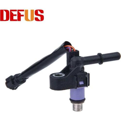 DEFUS Fuel Injector With Connector Motorcycle Injection 120cc/min 6 Holes Nozzle Replacement Motor Spray System Customized R15