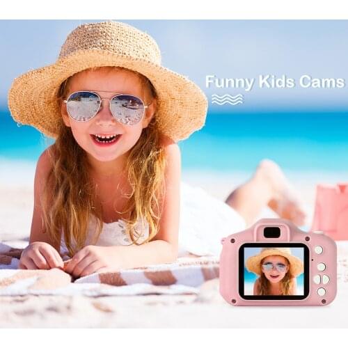 Kids Camera 2.0 inch Screen Children Portable Selfie Digital Video Recorder Camera Toy for Girls Boys+ Memory Card Birthday Gift