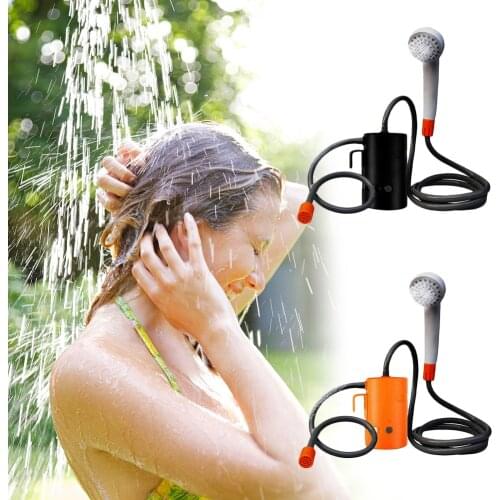 Hot Sale Outdoor Portable Shower Electric Shower Camping USB Rechargeable Bathing Artifact Camping Shower Pumping Strongly 1.8m