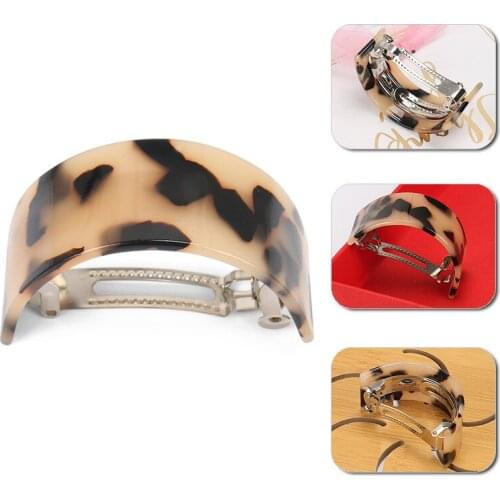 Classic Rectangle Hair Barrette High Quality French Acetate Hair Clips Hair Accessories For Women