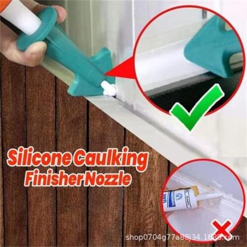 Caulk Nozzle Scraper Set Reusable Sealant Angle Scraper Silicone Remover Caulk Finisher Smooth Scraper Grout Kit