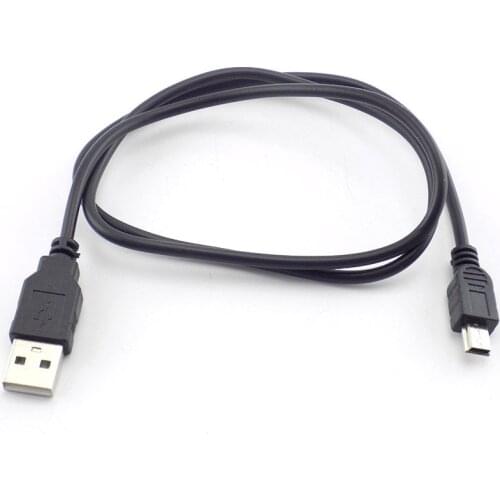Mini USB 2.0 A Male to Mini 5 Pin male B Connector Data Sync Charging Cable Cord Adapter extension Charge Cord Line wires