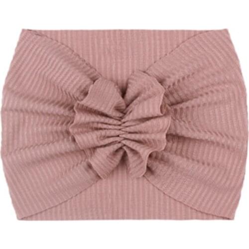 Lovely Flower Baby Headband Headwrap Elastic Baby Gilrs Hair Bands Turban Wide Solid Color Hairband Baby Hair Accessories