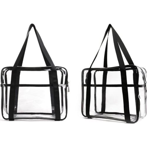 Transparent ladies cosmetic bag PVC travel storage bag zipper cosmetic bag bathroom waterproof toilet bag portable cosmetic bag