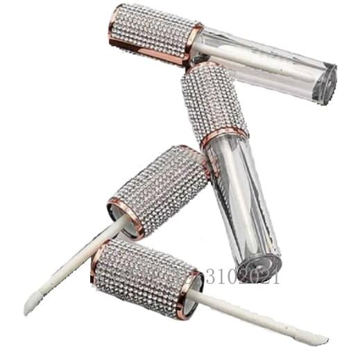 Empty Round Lip Gloss Tube High Grade Clear Plastic Filling Bottle Cosmetic Packaging Container Lip Gloss Containers 30/50pcs