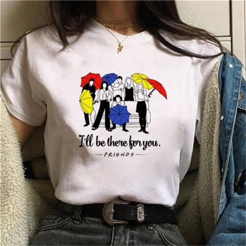 Woman old Friends summer T-shirt women summer t-shirt ladies Harajuku short-sleeved t-shirt casual O-neck top shirt