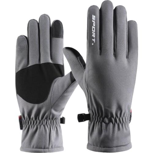 Cold Weather Winter Windproof Waterproof Warm Gloves Cycling Skiing Motorcycle Elastic Knitted Wrist Sport Outdoor Touch Screen