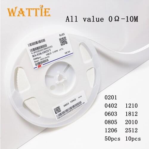 【Free sample】5% smd resistor 0201 0402 0603 0805 1206 1210 1812 2010 2512 20pcs 【Note the value you want