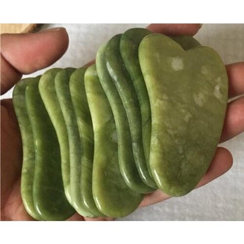 10PCS Guasha Jade Board Scraping Scraper Tool SPA Salon Body Massager Beauty Health Care Tools