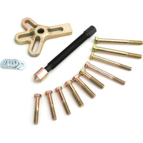 13 PCs Auto Hand Tool Gear Heavy Duty Car Steering Wheel Puller Set Disassembly Crank Shaft Damper Remover Harmonic Balance