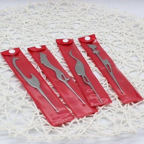 9pcs Weaving tools DIY crafts Stainless steel [1.3MM-2.25MM] Crochet hook Animal shape knitting needles styling tools ZL59