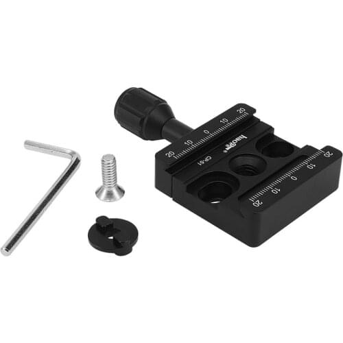 Haoge Boss Adapter Convert + CP-51 Clamp fit Arca for Bogen Manfrotto Head RC2 System