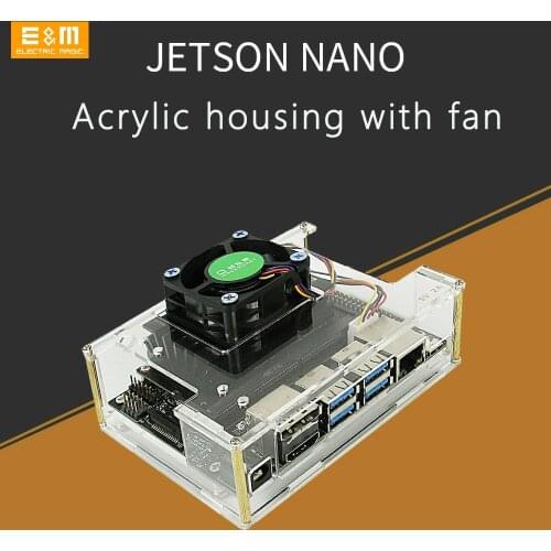 Jetson Nano For NVIDIA Acrylic Enclosure With Cooling Fan Protection Case DIY Accessories Protect Host