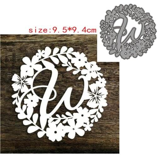Sirius English wreath Metal Cutting Dies and Stencil Template for DIY Scrapbooking Photo Album Embossing Decorative Cards