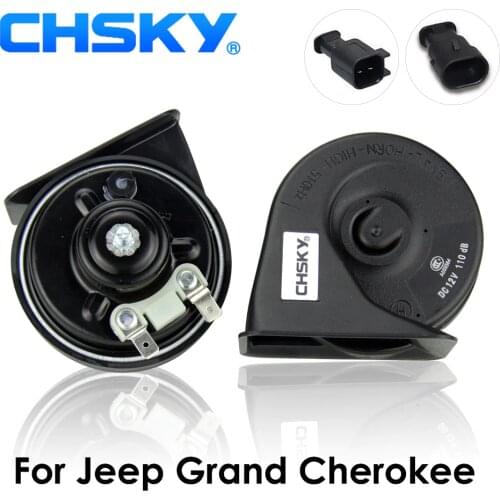 CHSKY Car Horn Snail type Horn For Jeep Grand Cherokee 1993 to Now 12V Loudness 110-129db Auto Horn Long Life Time High Low