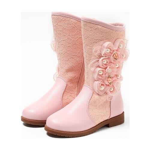 Kids Shoes kids winter boots winter boots for girls snow boots warm laarzen meisjes kinder laarze chaussures fille hiver flowers