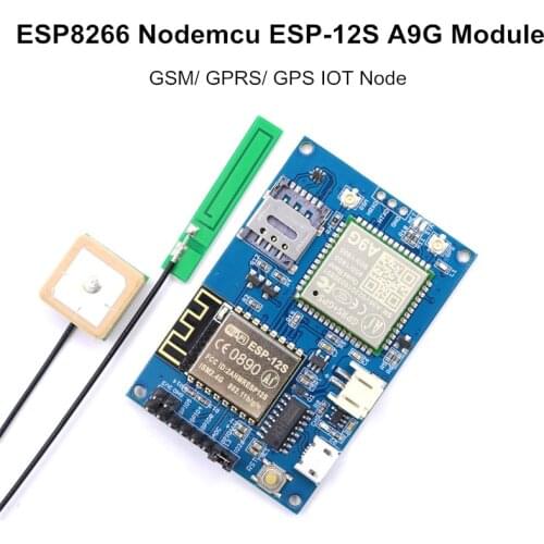 ESP8266 Nodemcu ESP-12S A9G IOT Node V1.0 Module IOT Development Board with All in One WiFi with GSM GPRS GPS Antenna
