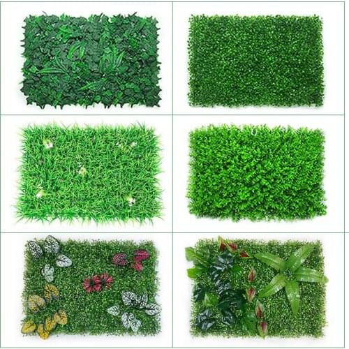 40x60cm Artificial Green Plant Lawn Carpet Family Garden Wall Beautification Green Plastic Lawn Store Background Decoration