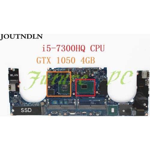 JOUTNDLN FOR DELL XPS 15 9560 Laptop Motherboard CAM00/01 LA-E331P 0YV12N CN-0YV12N YV12N with i5-7300HQ GTX 1050 4GB Test work