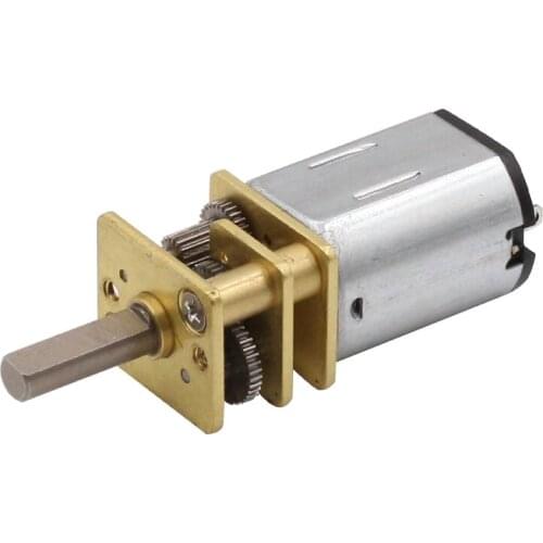 N20 DC Motors Micro Gear Motor with Gearwheel Gearmotor DC 3V/6V/12V 3mm Shaft Mini Metal Gearwheel Geared Motors Electric Car